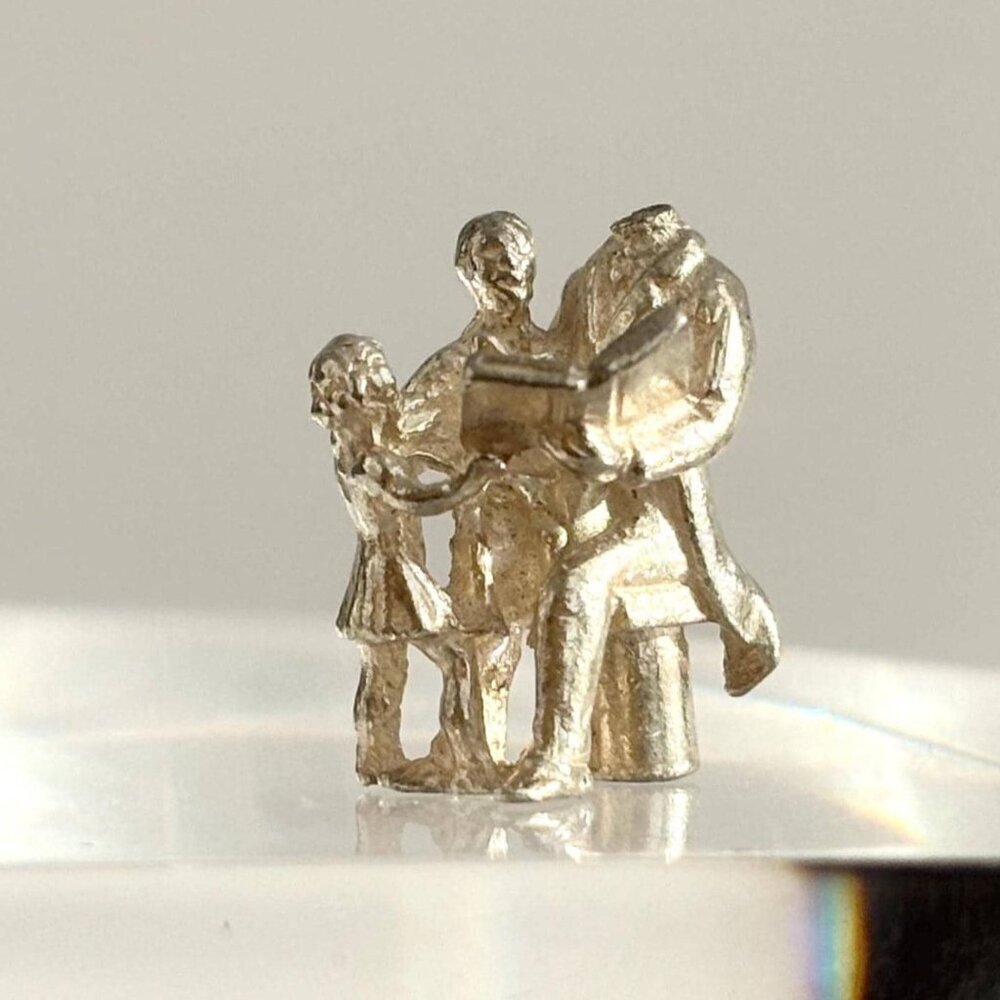 Silver Toned Possibly a Lincoln Memorial Monopoly Board Game Piece Vintage Charm